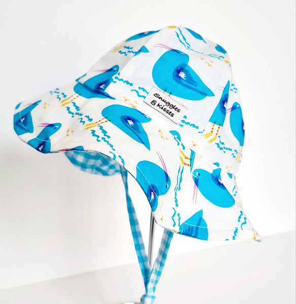 Seagull Print Reversible Sunhat-Wide Brim Style..New!