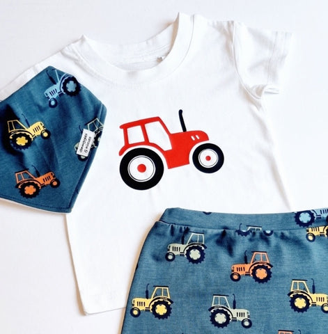 Kids Tractor Print T-Shirt