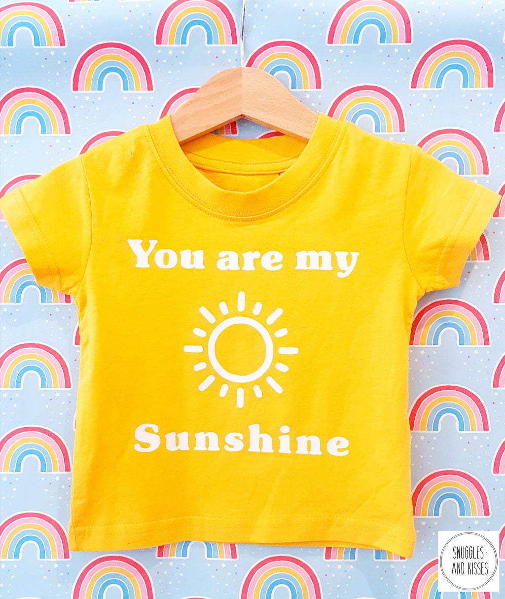 Women's 'You Are My Sunshine' T-Shirt - Inspirational Graphic Tee, Short Sleeve, Casual Fit