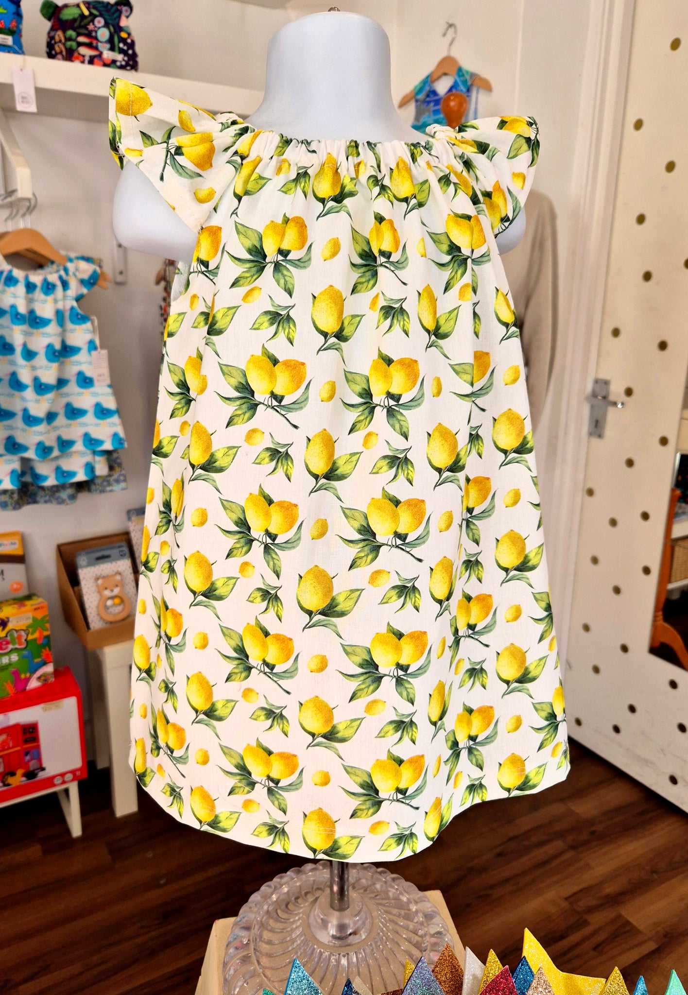 Lemons Print Dress-New!