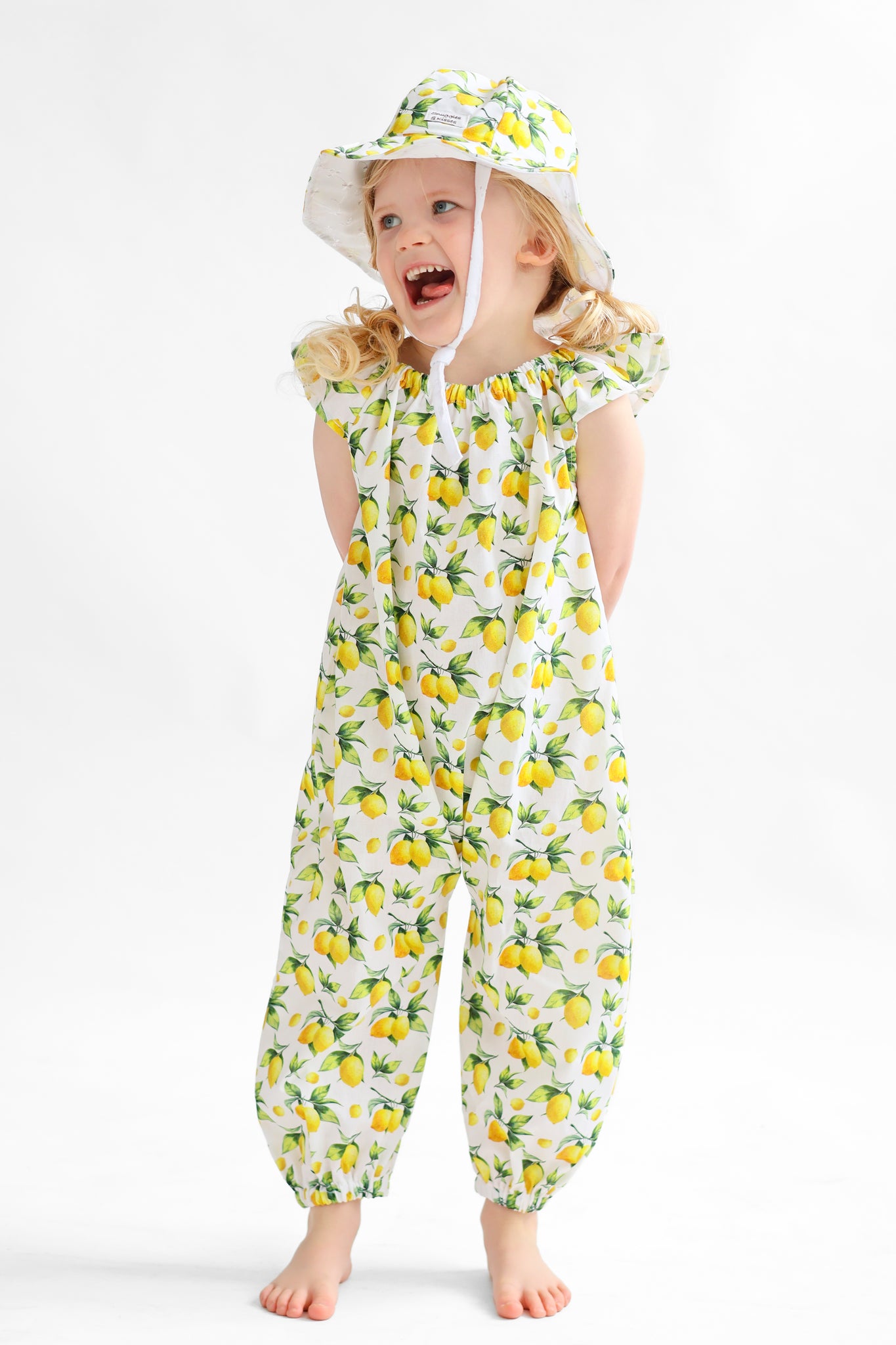 Lemons Print Summer Playsuit-New!