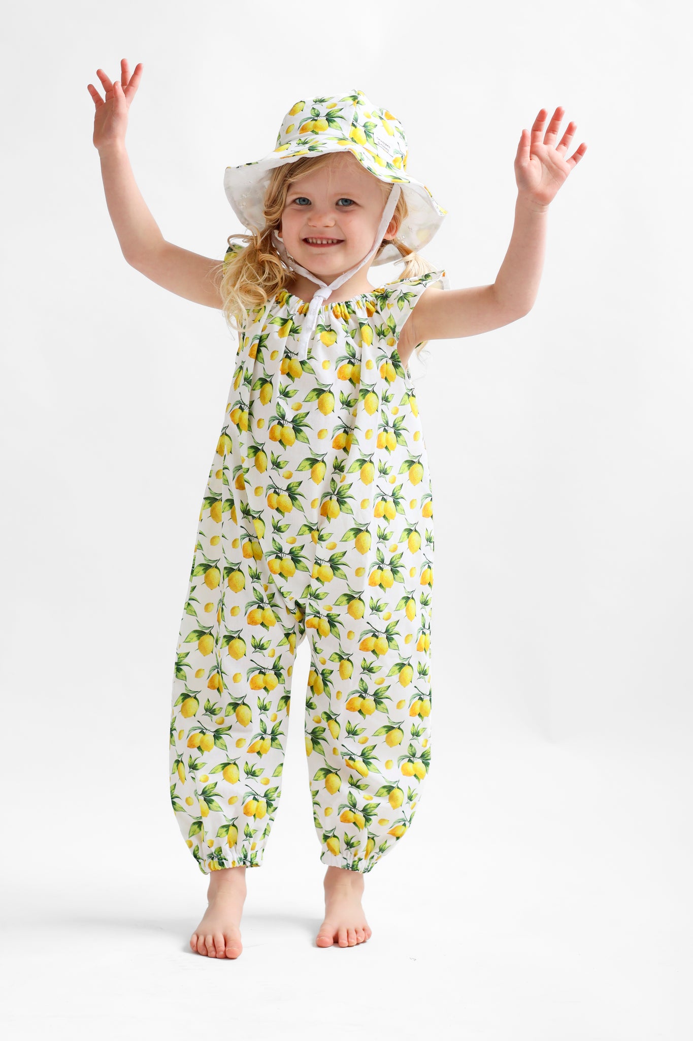 Lemons Print Summer Playsuit-New!