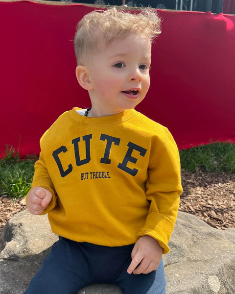 Kids 'Cute-But Trouble' Sweatshirt