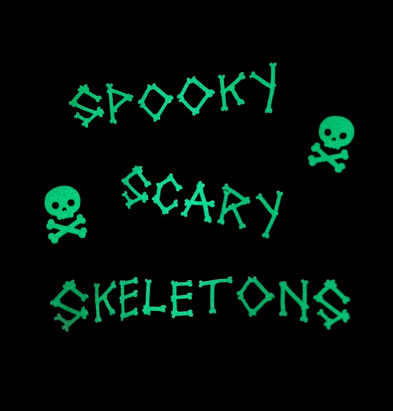 Kids 'Spooky Scary Skeletons' Glow in the Dark Halloween Sweatshirt