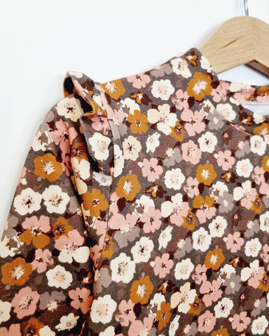 Mallow Flower Print Jersey Dress-New!