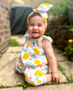 Sunshine Smiles Print Summer Playsuit-New!