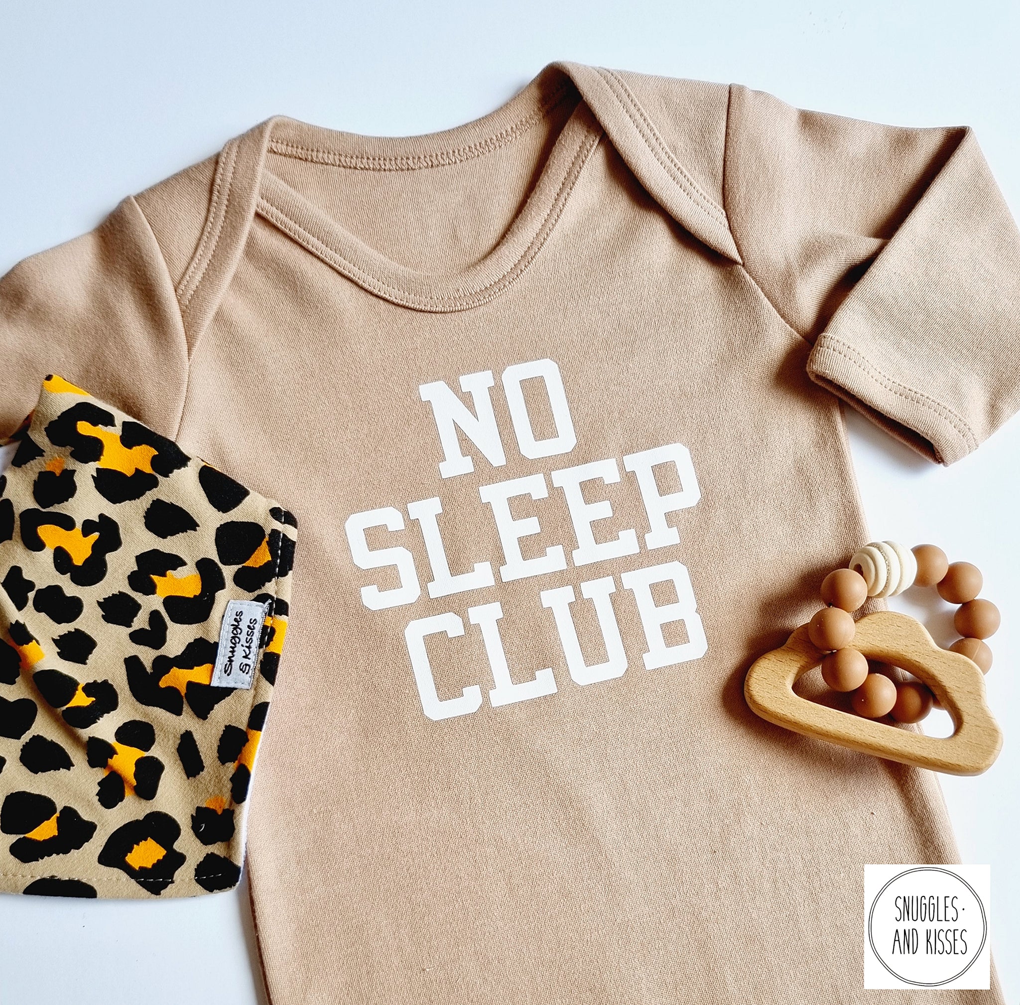 'No Sleep Club' Baby Romper