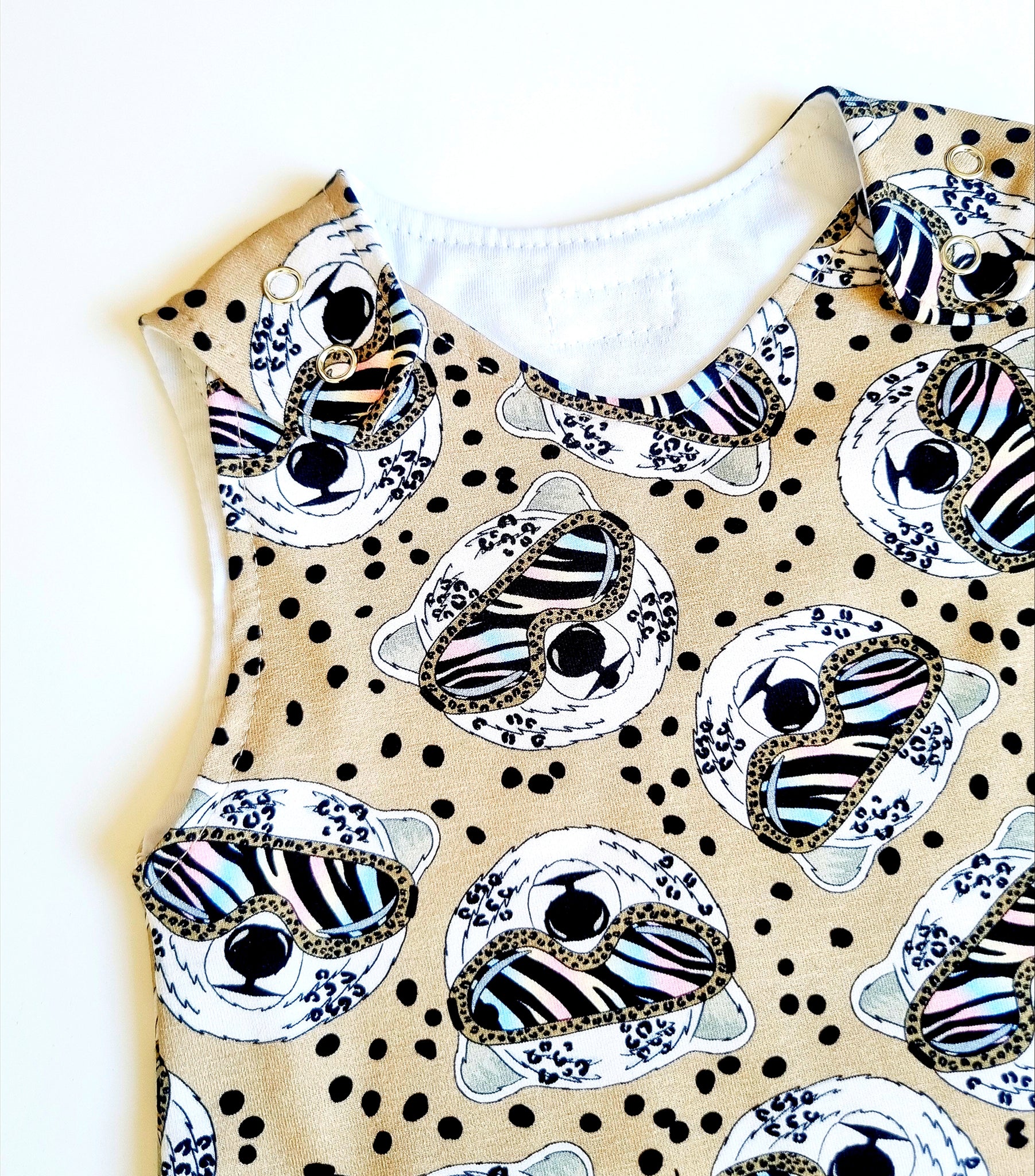 Cool Shades Print Dungarees