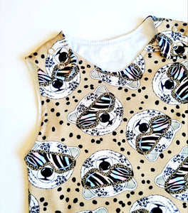 Cool Shades Print Dungarees