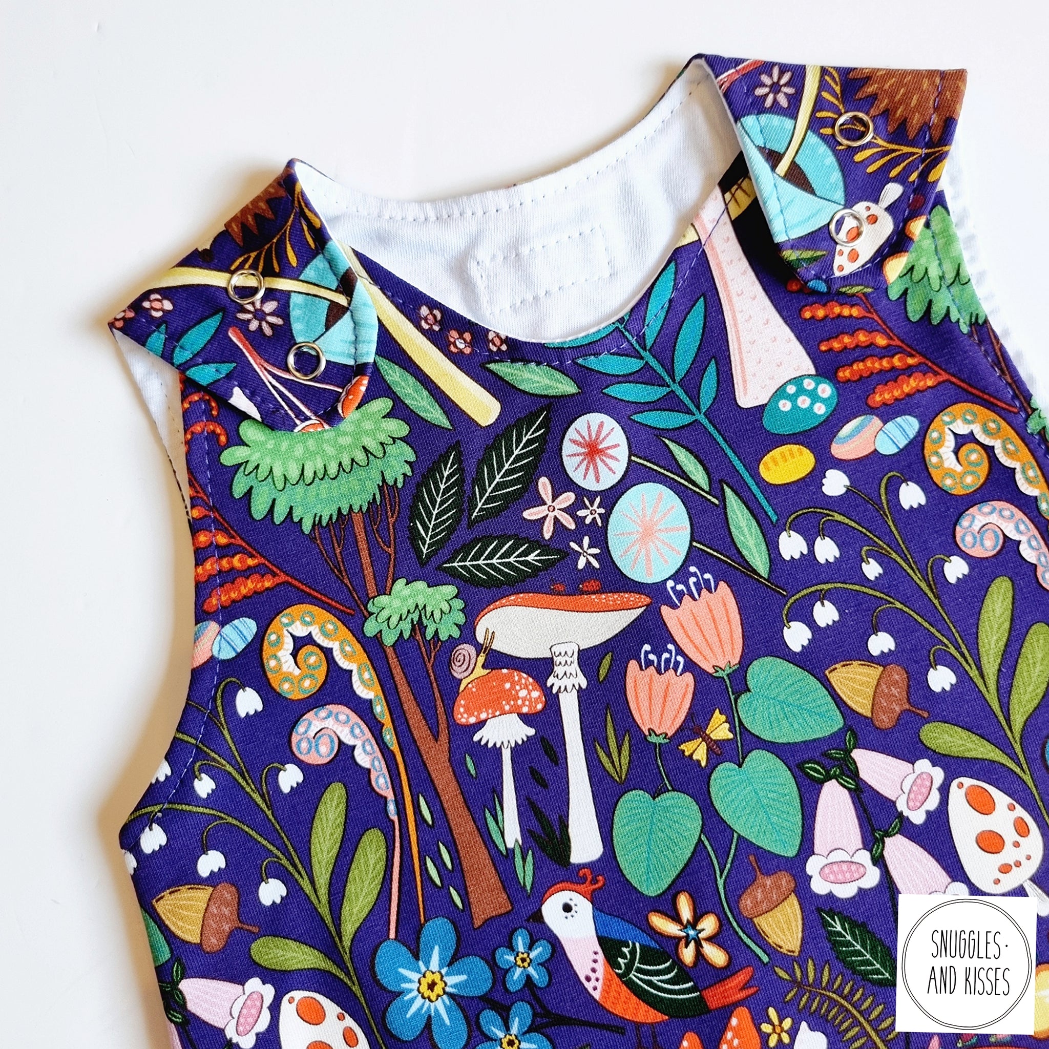 Magical Forest Print Dungarees-New!