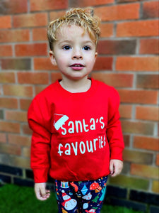 Kids 'Santa's Favourite' Christmas Sweatshirt