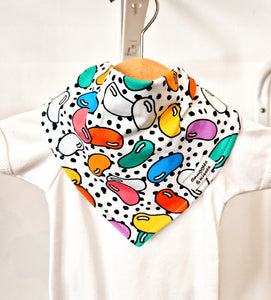 Jellybean Print Dribble Bib-New!