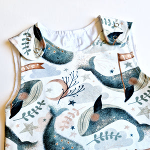 'I Whaley Love You' Print Dungarees-New!