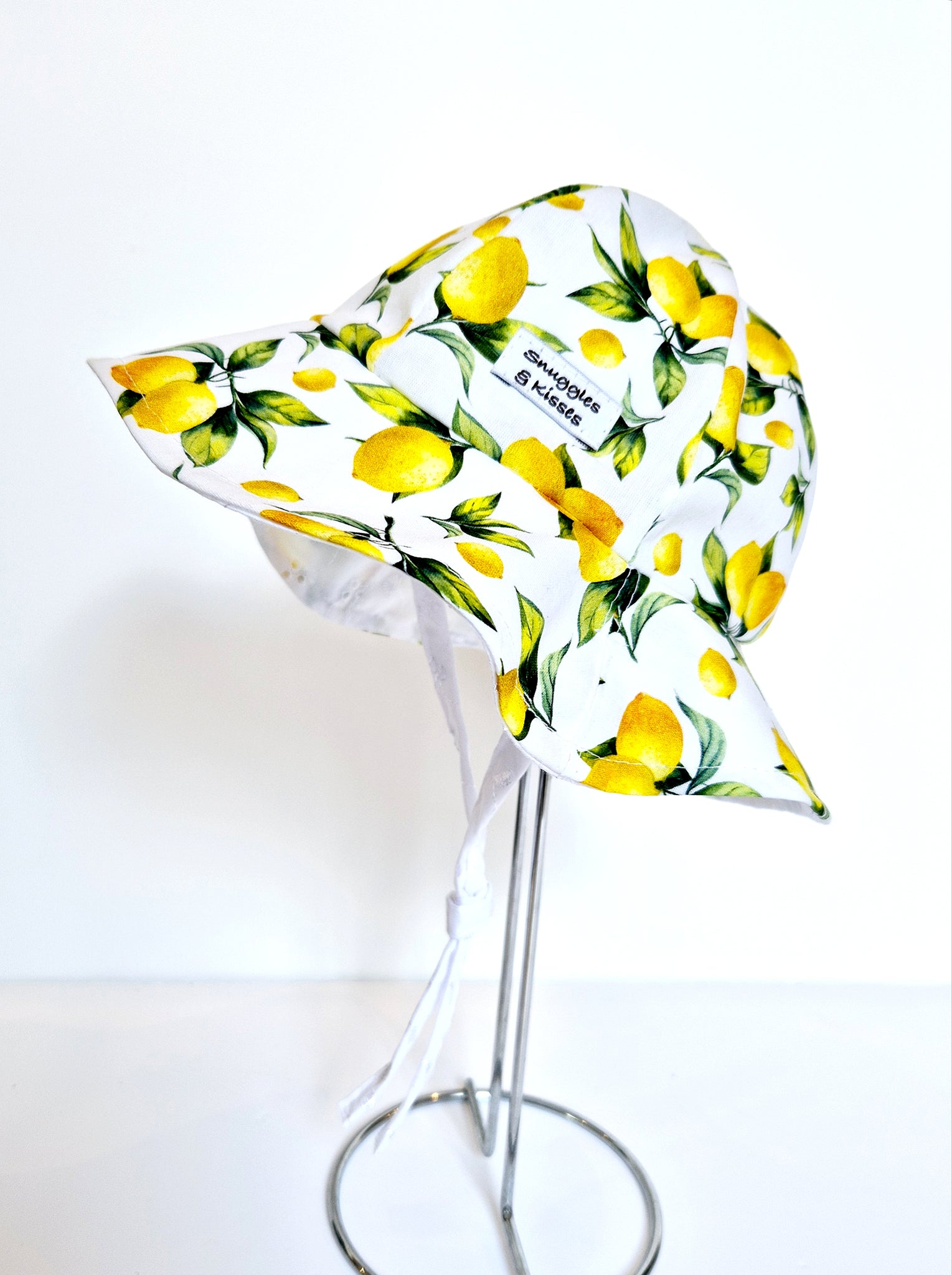 Lemons Print Reversible Sunhat-Wide Brim Style..New!