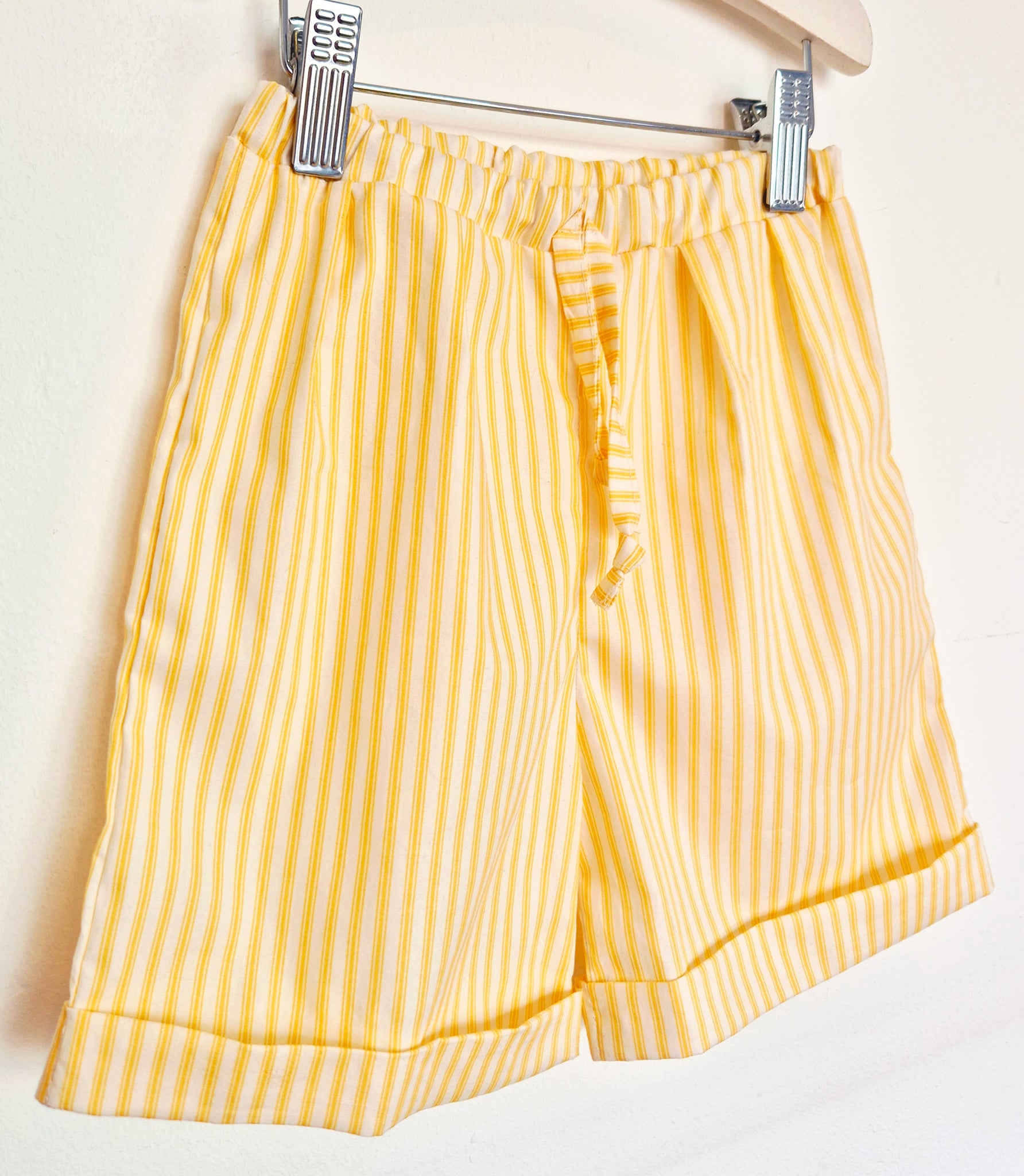 Lemon Stripe Cotton Shorts-New!