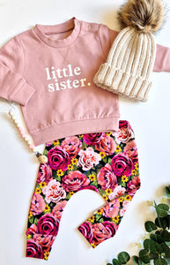 Baby/Kids Leggings- Rose Print