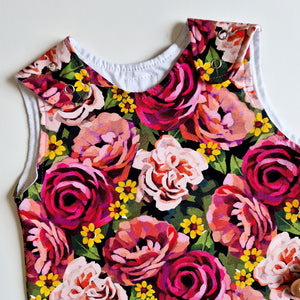 Rose Print Baby & Kids Dungarees