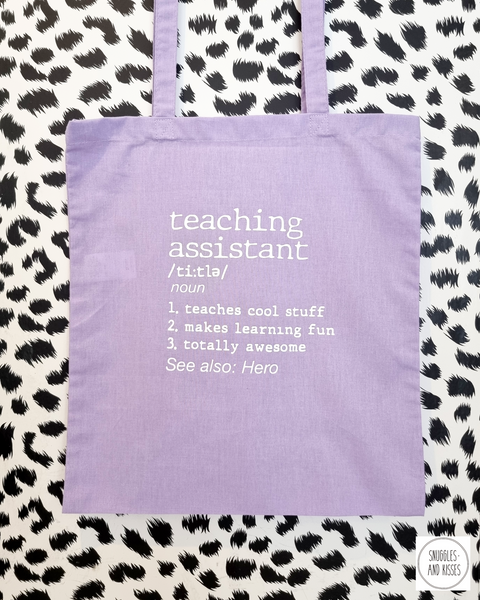 'Teaching Assistant' Tote Bag
