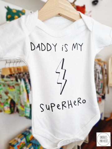 'Daddy is my Superhero' Baby Vest
