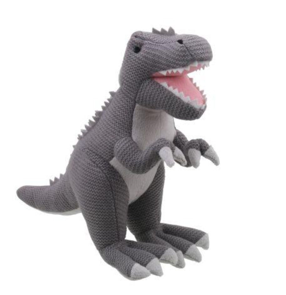 Wilberry Knitted T-Rex -Grey