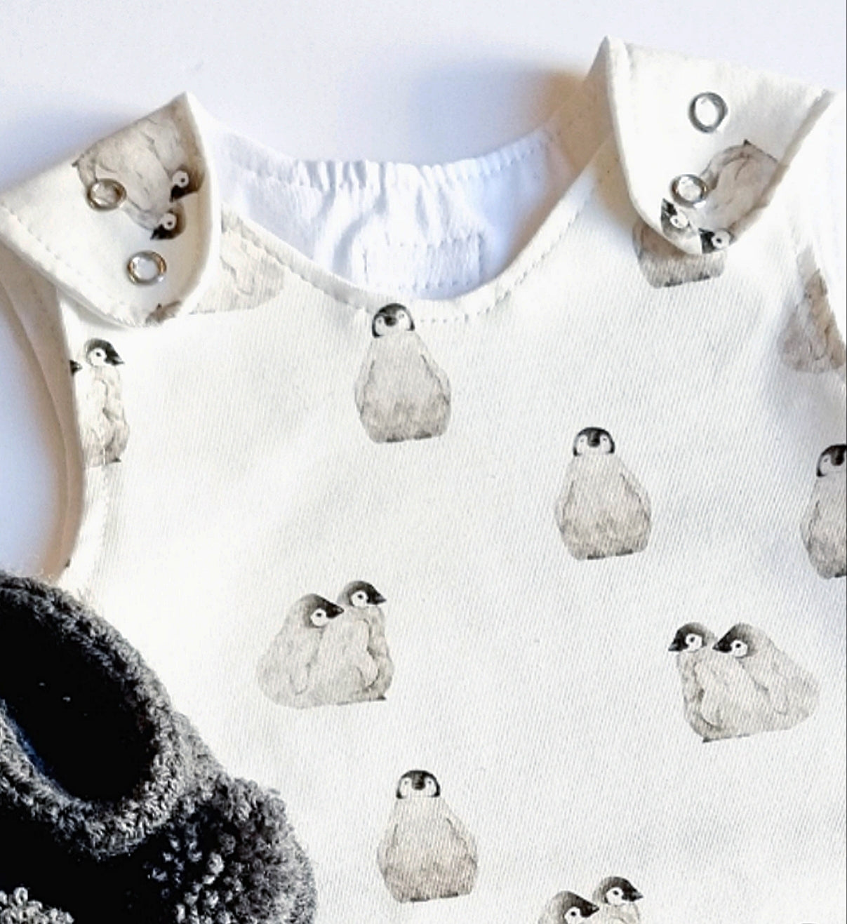 Baby Penguin Print Dungarees