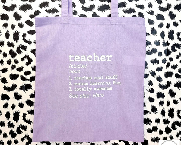 'Teacher' Tote Bag