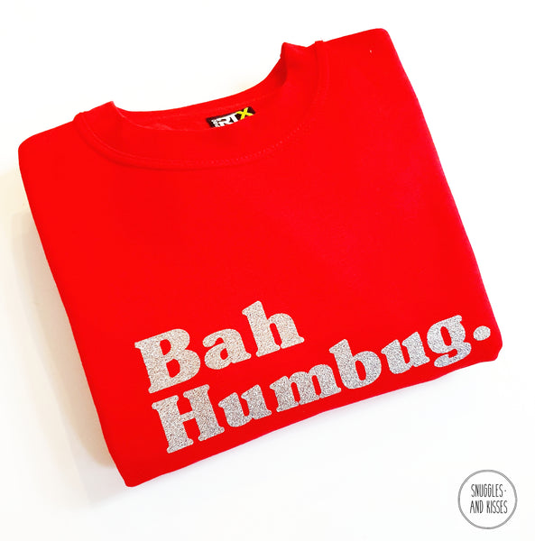 Adults 'Bah Humbug' Christmas Sweatshirt
