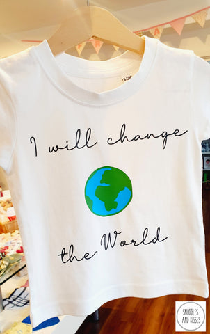 Kids 'I Will Change the World'' T-Shirt