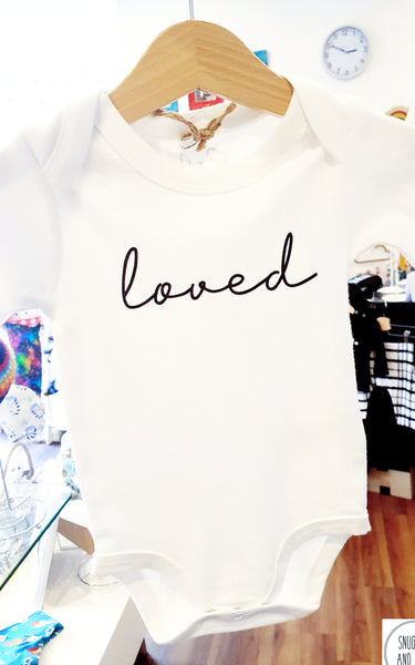 'Loved' Baby Vest