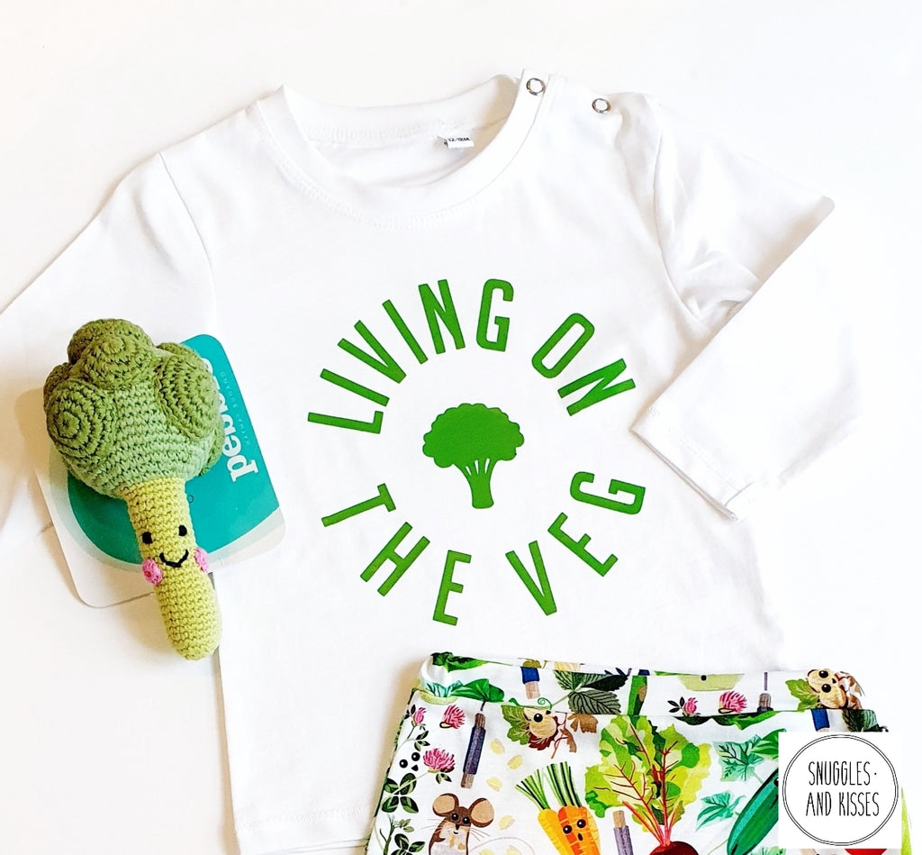 'Living on the Veg'  long sleeved top