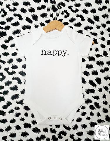 'Happy' Baby Vest