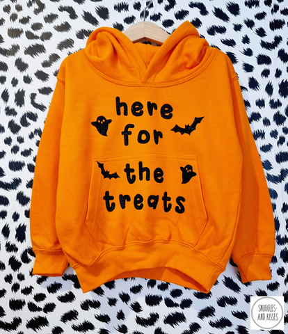 Kids 'Here for the Treats' Halloween Hoody