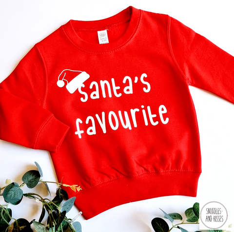 Kids 'Santa's Favourite' Christmas Sweatshirt