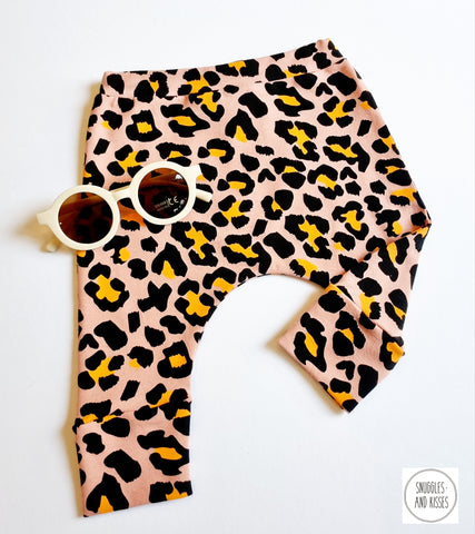 Leggings-Dusty Pink Leopard Print