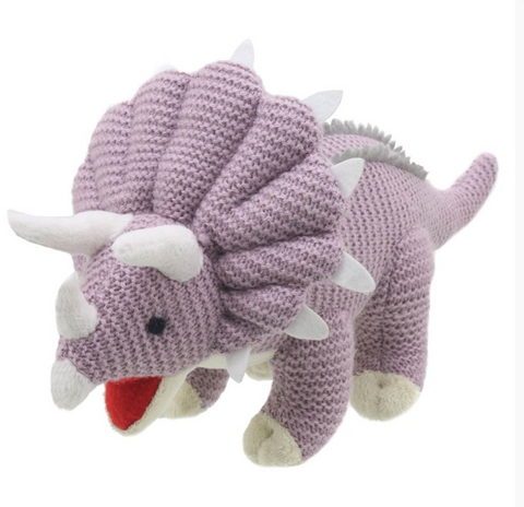 Wilberry Knitted Triceratops